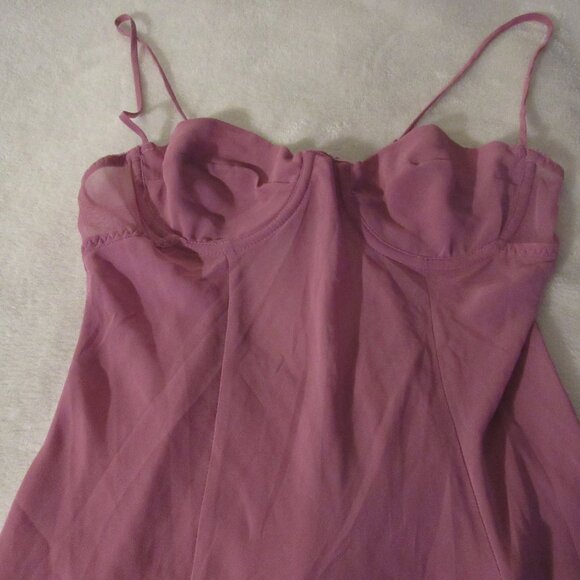 Victoria's Secret Pink/Purple Cream Ruffles  Size Small  USED - Picture 3 of 6